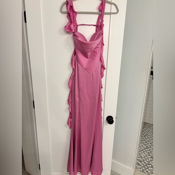 Nana Jacqueline Pink Backless Dress